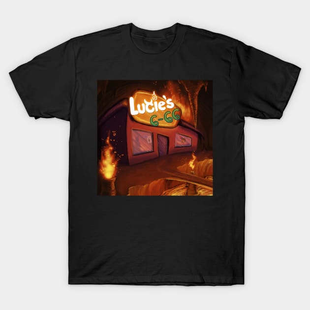 Lucie's 6-66 Convenience Store T-Shirt by Language of Bromance Podcast